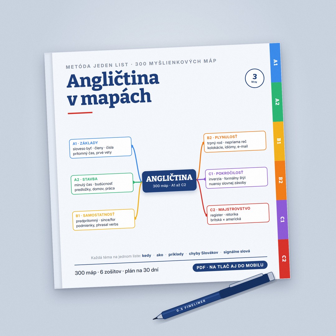 Angličtina v mapách